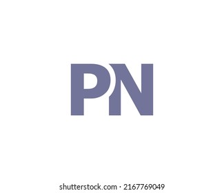 PN logo design vector template