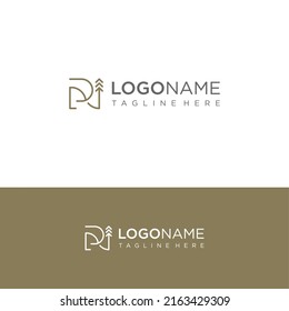 PN or NP initial logo with north concept vector