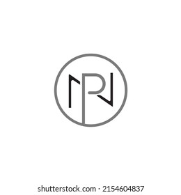 PN or NP Letters Abstract Logo Design