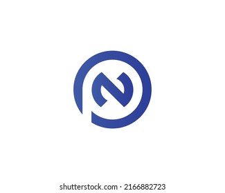 PN NP logo design vector template