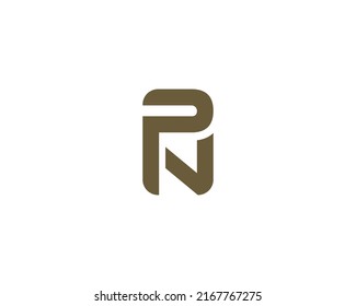 PN NP Logo design vector template
