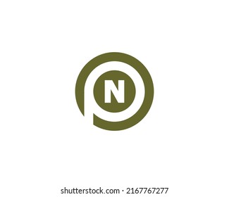 PN NP Logo design vector template