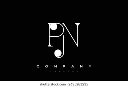 PN Typography Logo Design. Stylish monogram design depiction featuring the letters P and N combined in an artistic signature style, delivering a unique and creative visual representation.