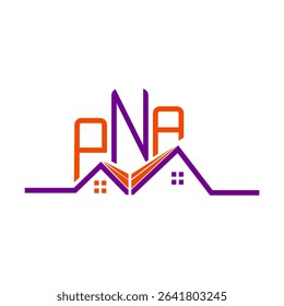 PNA Real State logo design, PNA simple and modern logo. PNA luxurious alphabet design  