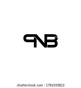 pnb letter original monogram logo design