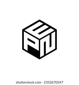 PNE letter logo design in illustration. Vector logo, calligraphy designs for logo, Poster, Invitation, etc.