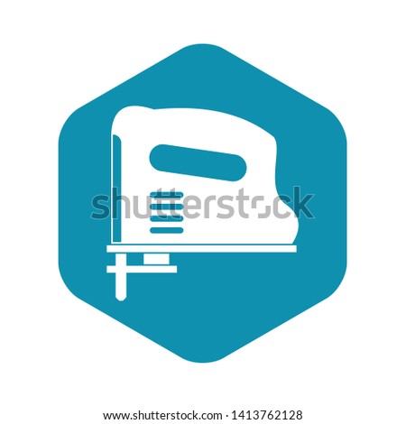 Pneumatic gun icon in simple style isolated vector illustration