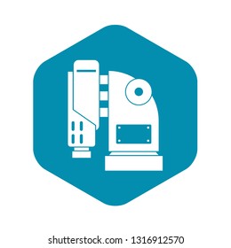 Pneumatic hammer machine icon in simple style isolated on white background vector illustration