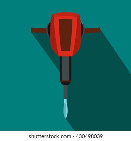 Pneumatic plugger hammer icon