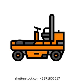 pneumatic roller construction vehicle color icon vector. pneumatic roller construction vehicle sign. isolated symbol illustration
