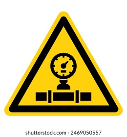 Pneumatic Symbol Sign, Vector Illustration, Isolate On White Background Label. EPS10