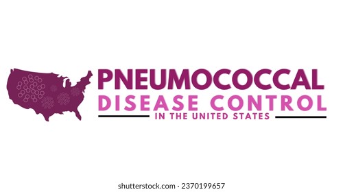 Pneumococcal disease control in the United states, typography and icon Design