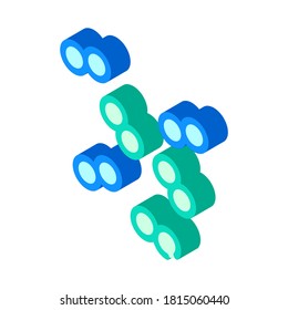 pneumococcus infection isometric icon vector. pneumococcus infection sign. isolated symbol illustration