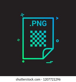 PNG application download file files format icon vector design