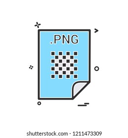 PNG application download file files format icon vector design