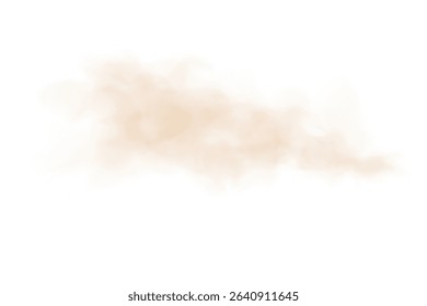 PNG Blowing Sand and Dust Wave with Light Particles for Storm, Dry Wind or Atmospheric Overlay Effect
