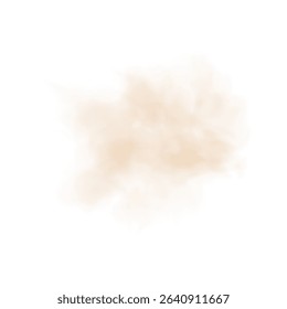 PNG Blowing Sand and Dust Wave with Light Particles for Storm, Dry Wind or Atmospheric Overlay Effect