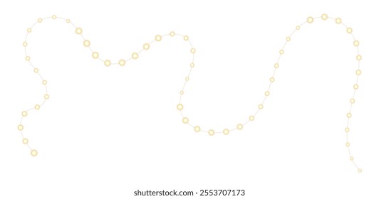 PNG Christmas gold garland, lights, dust, sparkle, and star. Christmas light PNG. Set of Christmas glowing garlands. For advertising invitations, web banners, postcards.Christmas decoration, LED lamp