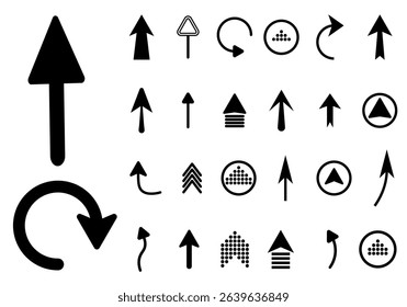 PNG cursor click with simple arrowheads and orientation shape in isolated button for forward download or up and down internet icon with round flat illustration