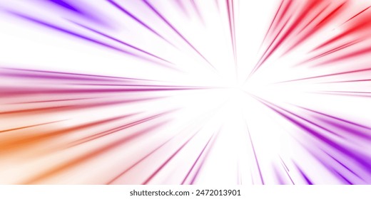 PNG. Curved bright speed line swirls. Neon color glowing lines background, high-speed light trails effect. Colored shiny sparks of spiral wave.	