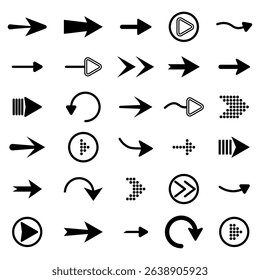 PNG design symbol of cross arrows with connection target and curved pointer in vector circle for app or website sign in arrows collection and computer button style