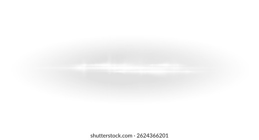 PNG dynamic light line with glow, shine, sparkle, and flare. Abstract horizontal streak effect with bright ray, glare, and glitter. Perfect for digital, festive, or magic-themed design