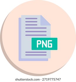 Ícone De Estilo De Círculo Plano Do Arquivo Png