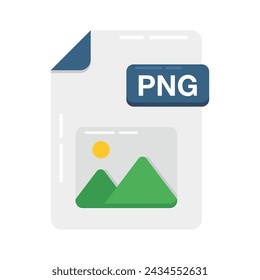 PNG file format flat icon design ready for premium use