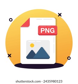 PNG file format flat icon design ready for premium use
