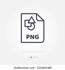 png file format vector icon