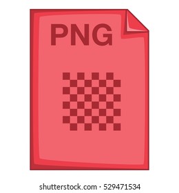PNG file icon. Cartoon illustration of PNG file vector icon for web