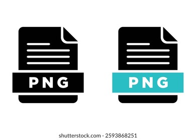 PNG file icon format. Simple flat design style.