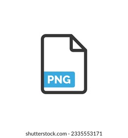 PNG file icon isolated on white background