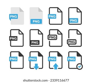 PNG file icon isolated on white background