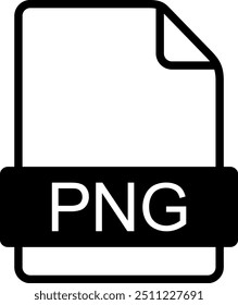 The PNG file icon isolated on white background