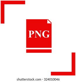 PNG file icon. Vector.