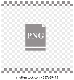PNG file icon. Vector.