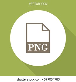 PNG file icon. Vector.