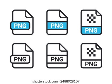 PNG file icon vector. symbol, sign