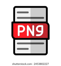 Png file type flat icons. document files format graphic design outline icon