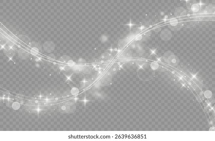 PNG fireworks explosion with magic dust and shiny particle texture in white and yellow glow for night celebration or new year light flare and luxury confetti spray