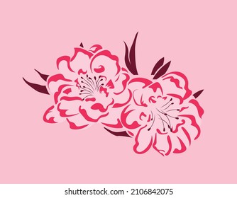 PNG flower vector can be used for block printing stencil or as a sticker for books, etc. perfect for spring related posts or quotes and can be used as a background for such floral and natural themes.