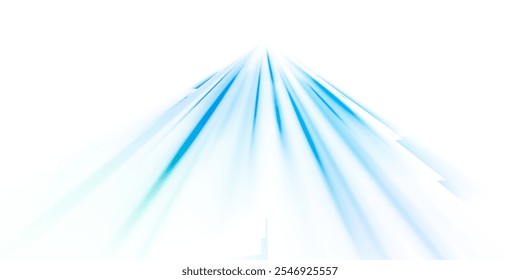 Png estilo tecnológico futurista. Plano de fundo abstrato Png com linhas de velocidade. Fundo abstrato do vetor de raios de cores de néon. As linhas de luz da estrada um fundo de luz azul criando de movimento