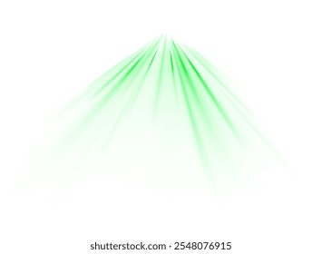 Png futuristic technological style. Png abstract background with speed lines. Neon color rays vector abstract background. The light lines of the road a green light background creating of movement