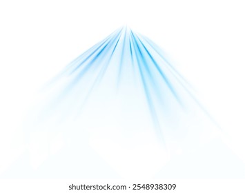 Png estilo tecnológico futurista. Png fondo abstracto con líneas de velocidad. Fondo abstracto de Vector de rayos de color de neón. Las líneas de luz de la carretera con un fondo de luz azul creando sensación de movimiento