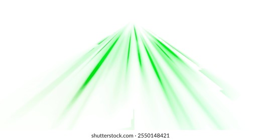 Png estilo tecnológico futurista. Png fondo abstracto con líneas de velocidad. Fondo abstracto de Vector de rayos de color de neón. Las líneas de luz de la carretera tienen un fondo de luz verde que crea sensación de movimiento