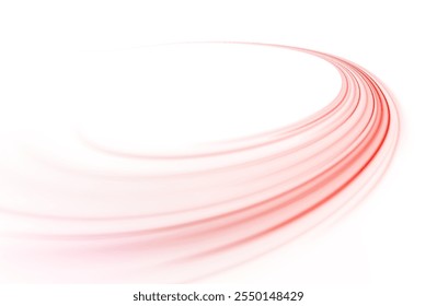 Png estilo tecnológico futurista. Png fondo abstracto con líneas de velocidad. Fondo abstracto de Vector de rayos de color de neón. Las líneas de luz de la carretera sobre un fondo de luz roja crean sensación de movimiento