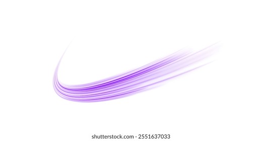 Png futuristic technological style. Png abstract background with speed lines. Neon color rays vector abstract background. The light lines of the road a blue light background creating of movement