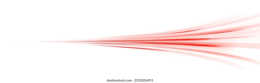 Png estilo tecnológico futurista. Png fondo abstracto con líneas de velocidad. Fondo abstracto de Vector de rayos de color de neón. Las líneas de luz de la carretera sobre un fondo de luz roja crean sensación de movimiento