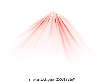 Png estilo tecnológico futurista. Png fondo abstracto con líneas de velocidad. Fondo abstracto de Vector de rayos de color de neón. Las líneas de luz de la carretera sobre un fondo de luz roja crean sensación de movimiento